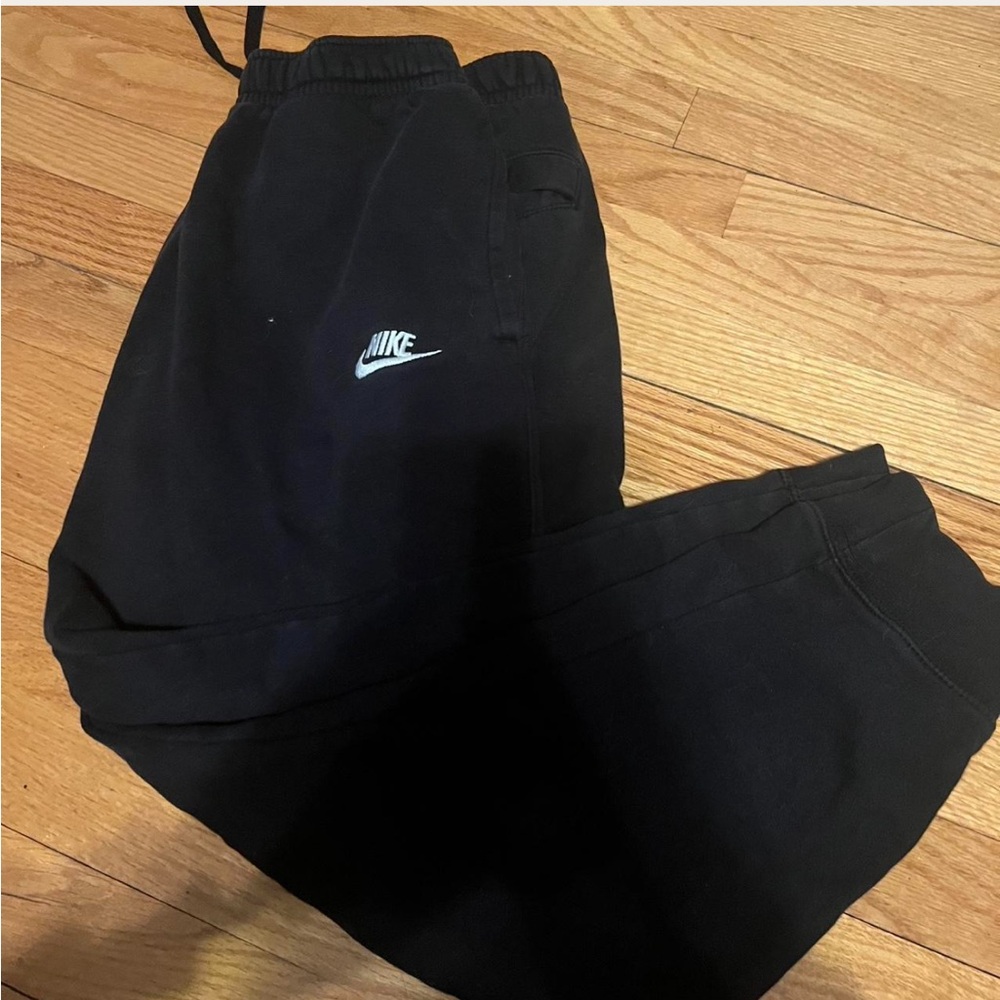 Nike Black Joggers with White Logo
